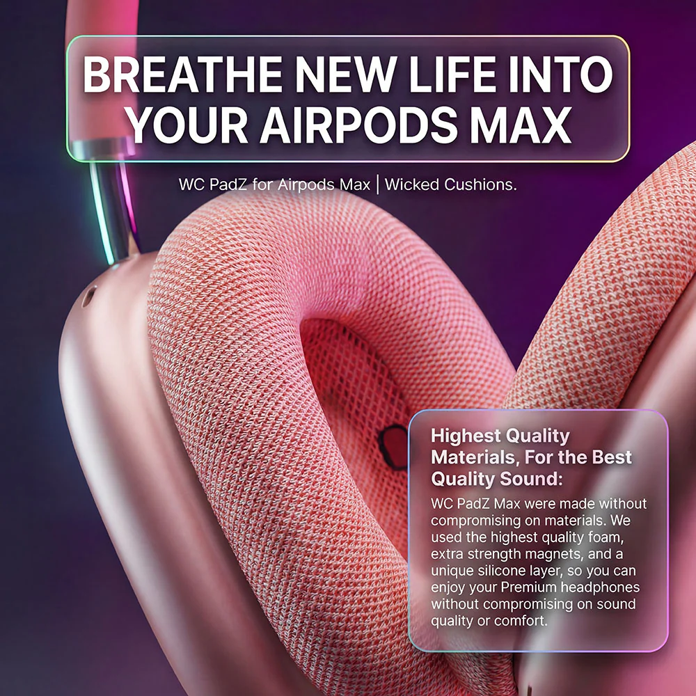 AirPods Max Replacement Ear Pads – WC PadZ Max - Image 11
