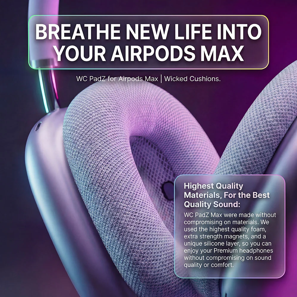 AirPods Max Replacement Ear Pads – WC PadZ Max - Image 27