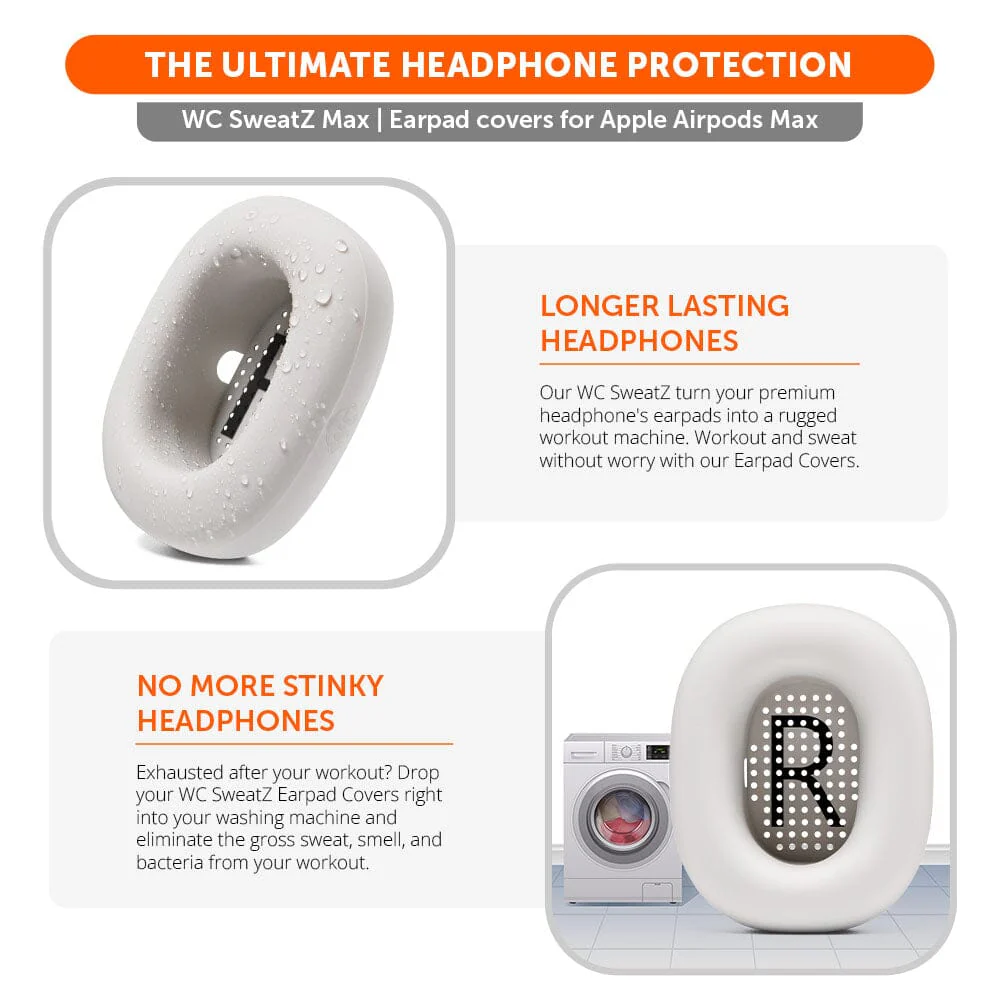 Apple Airpods Max Earpad Sweat Covers - WC SweatZ Max - Image 115