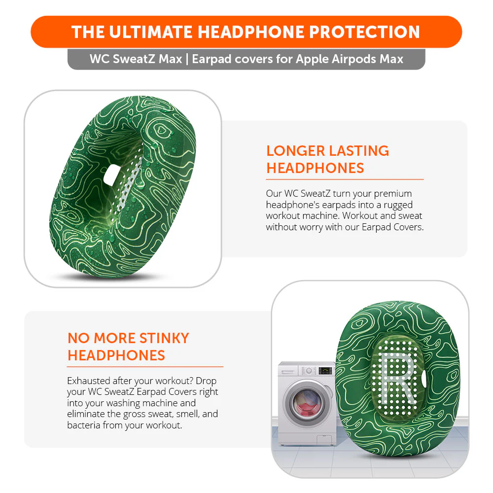 Apple Airpods Max Earpad Sweat Covers - WC SweatZ Max - Image 131