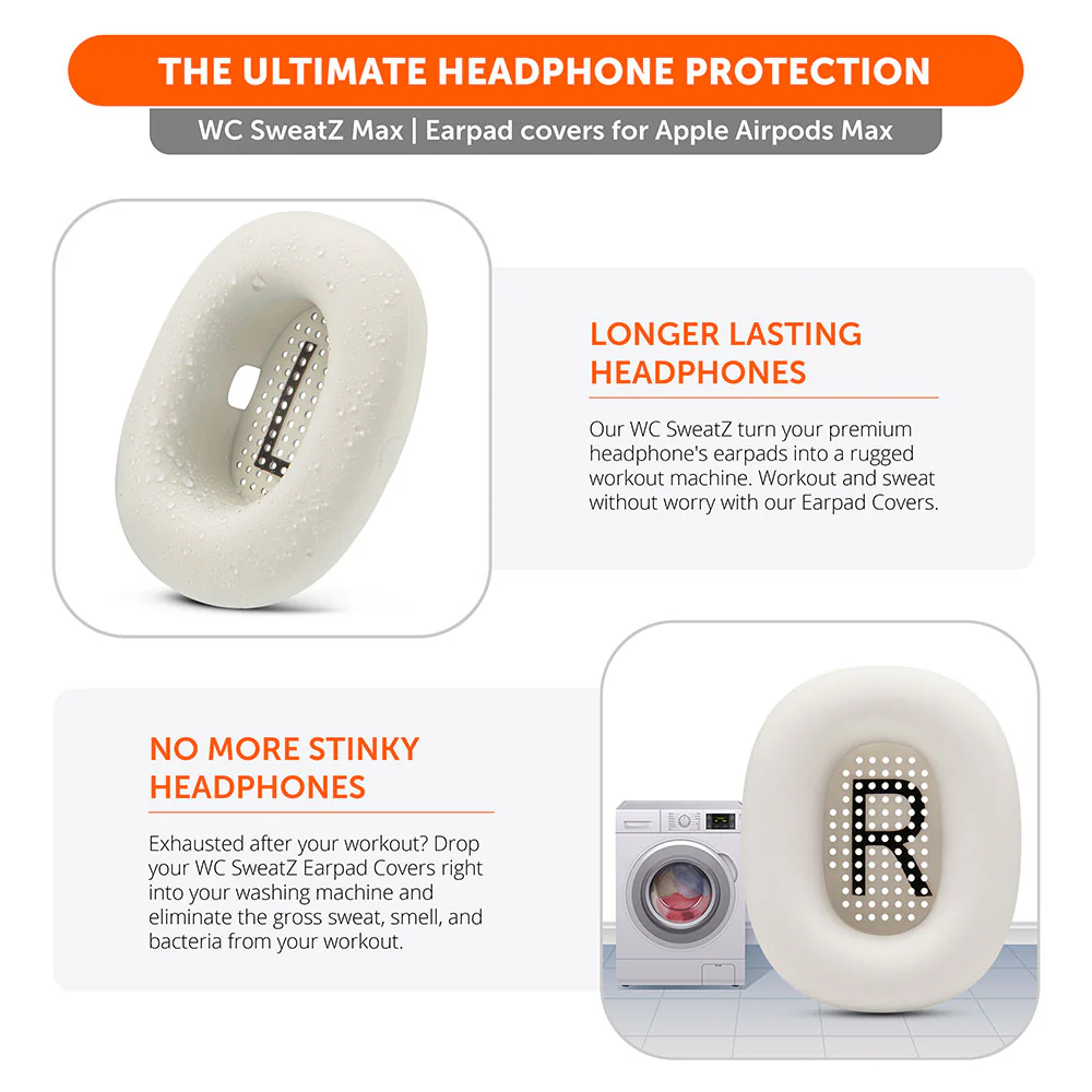 Apple Airpods Max Earpad Sweat Covers - WC SweatZ Max - Image 163