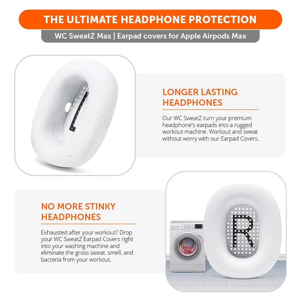 Apple Airpods Max Earpad Sweat Covers - WC SweatZ Max - Image 3
