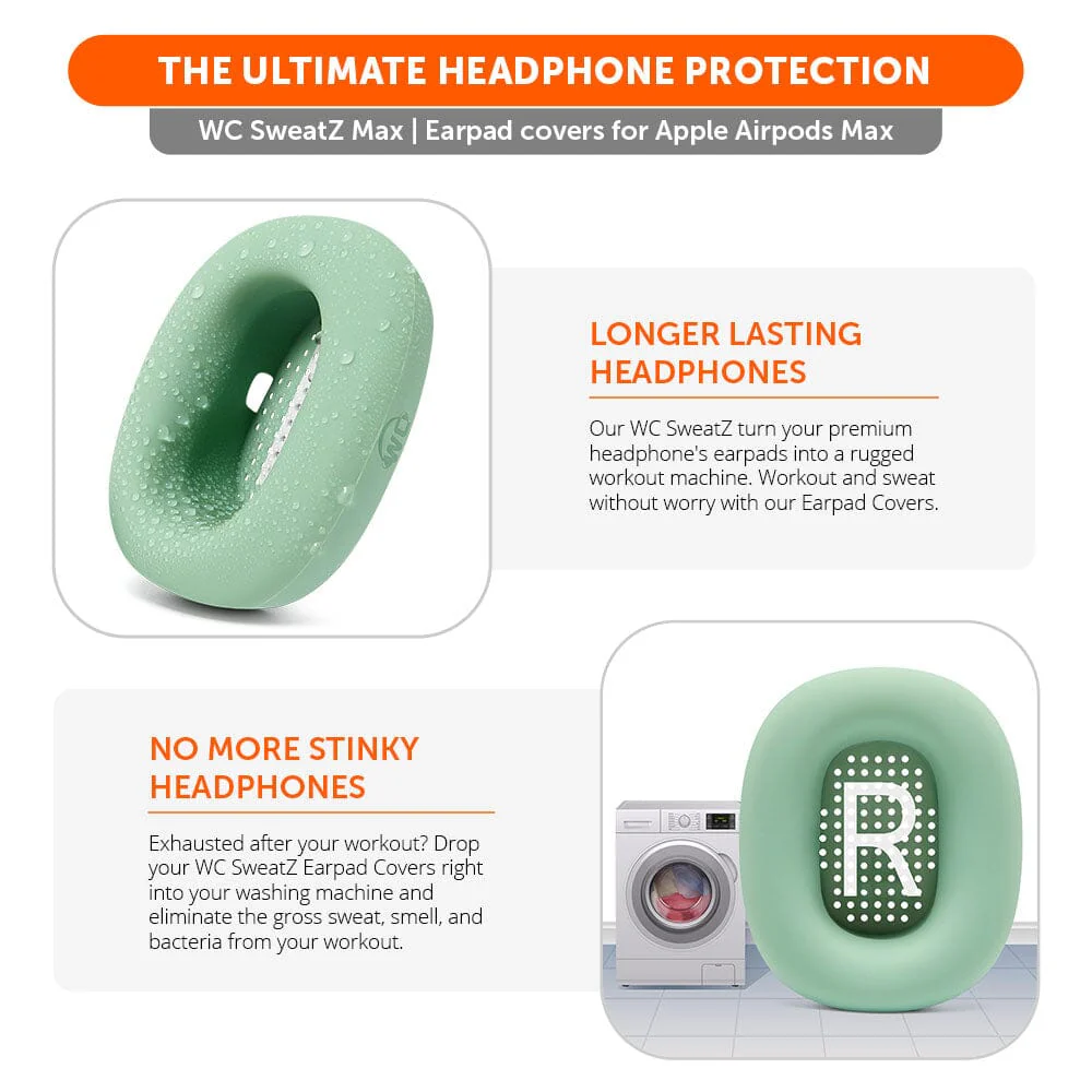 Apple Airpods Max Earpad Sweat Covers - WC SweatZ Max - Image 51