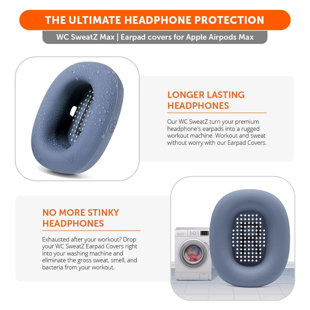 Apple Airpods Max Earpad Sweat Covers - WC SweatZ Max - Image 59