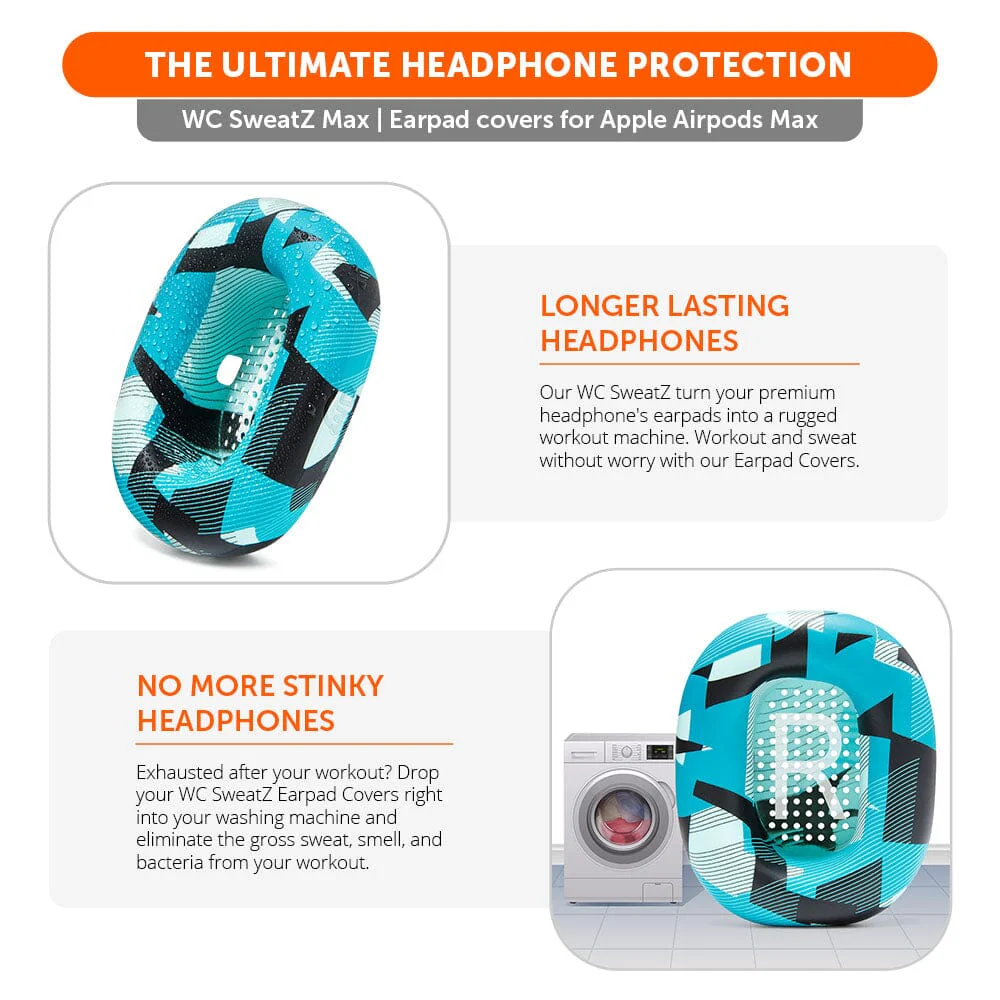 Apple Airpods Max Earpad Sweat Covers - WC SweatZ Max - Image 91