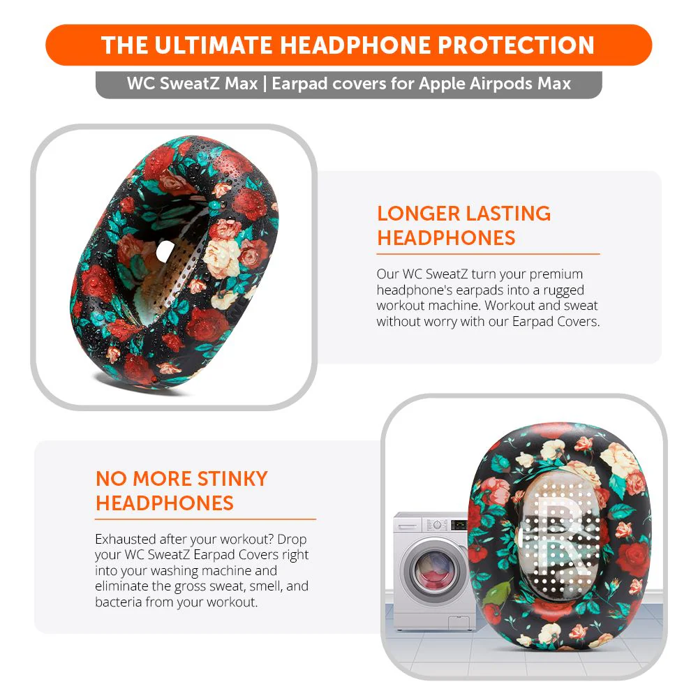 Apple Airpods Max Earpad Sweat Covers - WC SweatZ Max - Image 99