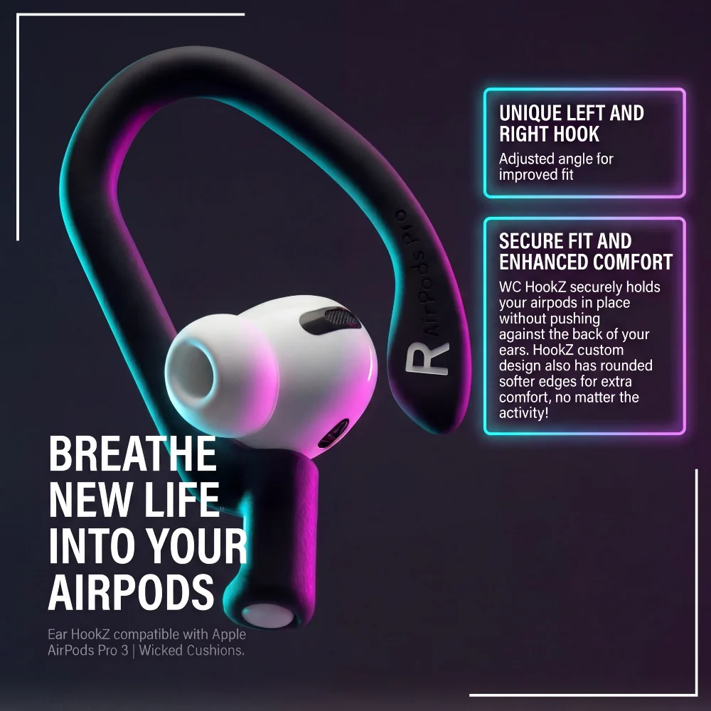 AirPods Pro 3 Adjustable Ear Hooks – WC HookZ Pro 3 - Image 10