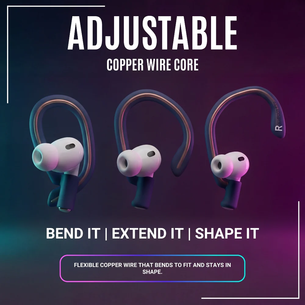 AirPods Pro 3 Adjustable Ear Hooks – WC HookZ Pro 3 - Image 16