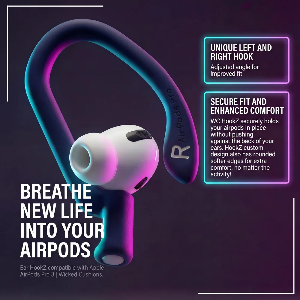 AirPods Pro 3 Adjustable Ear Hooks – WC HookZ Pro 3 - Image 17