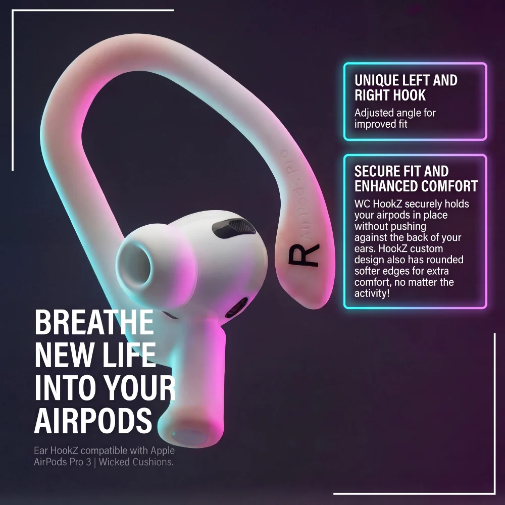 AirPods Pro 3 Adjustable Ear Hooks – WC HookZ Pro 3 - Image 31