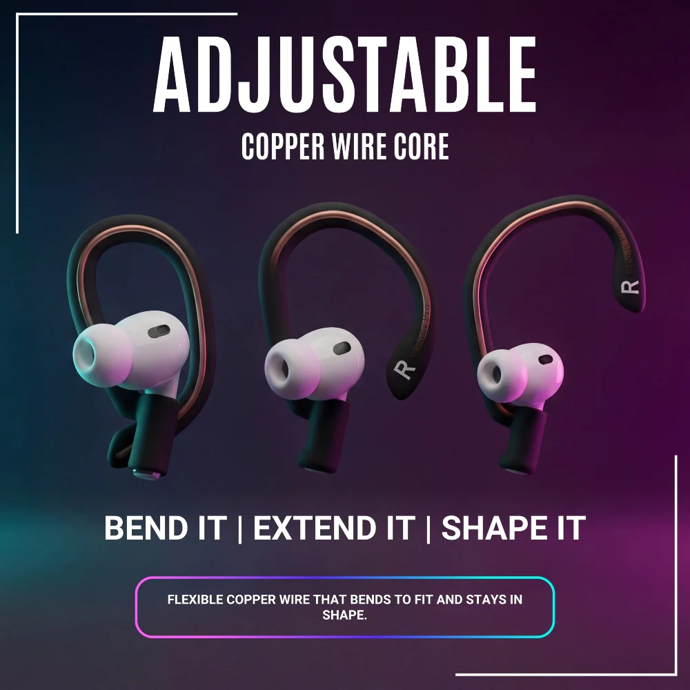 AirPods Pro 3 Adjustable Ear Hooks – WC HookZ Pro 3 - Image 9