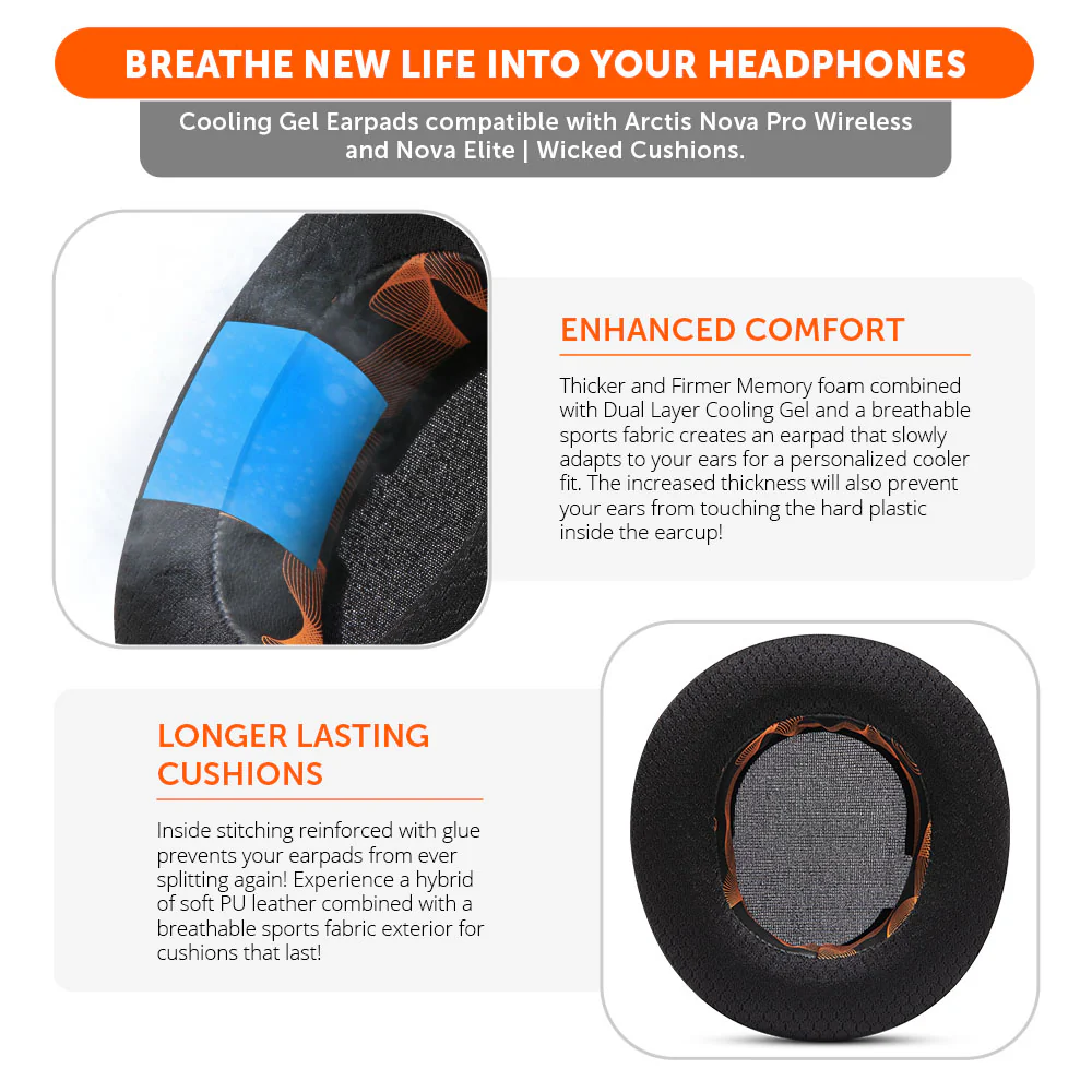 Earpads, Headband, & Speaker Plate Mod Kit for Arctis Nova Pro Wireless & Nova Elite - Image 24