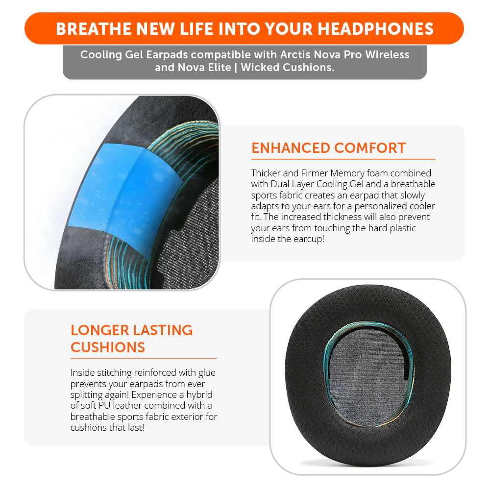 Earpads, Headband, & Speaker Plate Mod Kit for Arctis Nova Pro Wireless & Nova Elite - Image 31