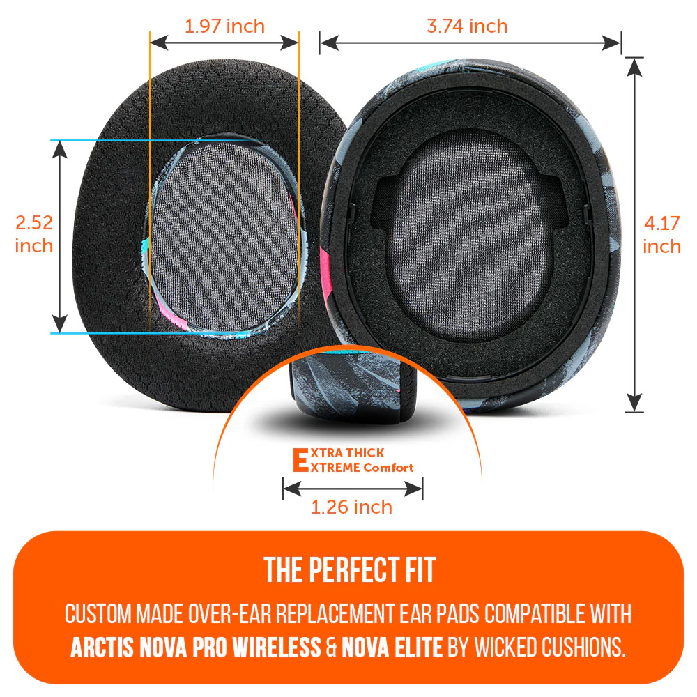 Earpads, Headband, & Speaker Plate Mod Kit for Arctis Nova Pro Wireless & Nova Elite - Image 4