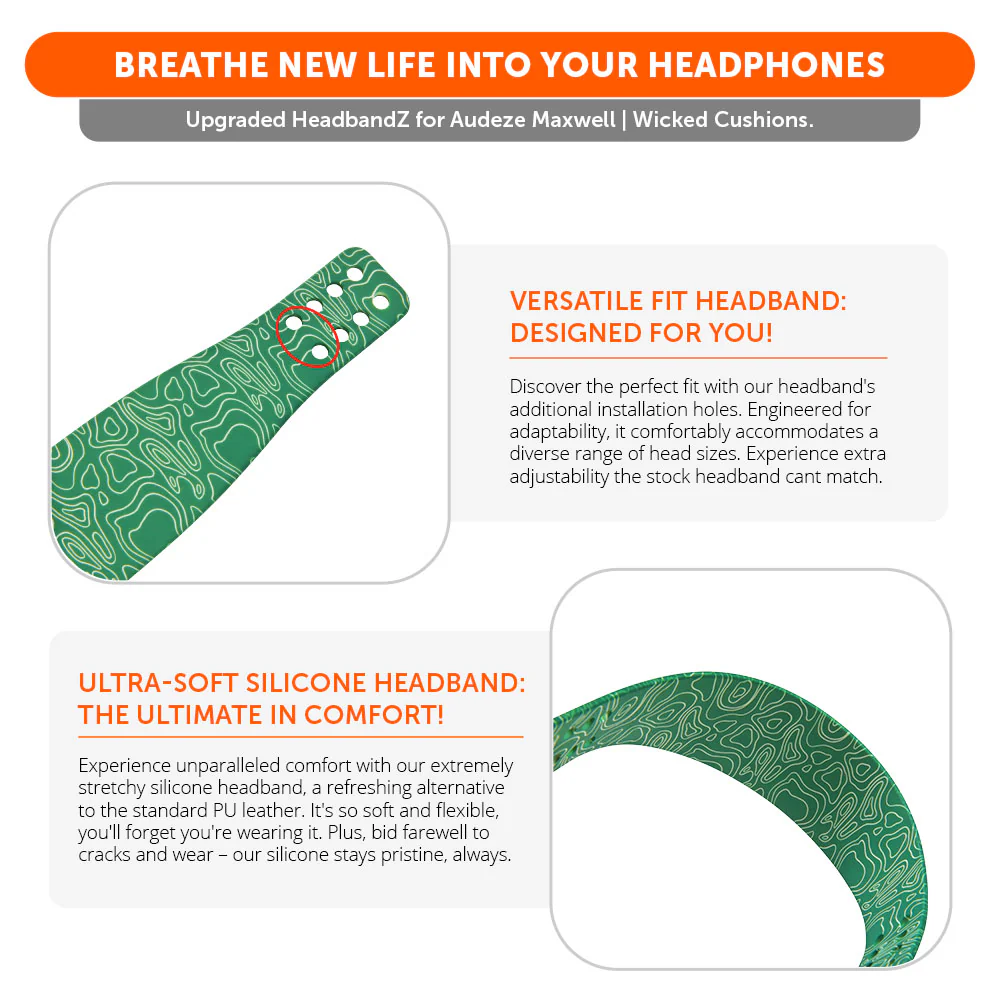 Upgraded Silicone Headband for Audeze Maxwell 1 and 2 - WC HeadbandZ - Image 45