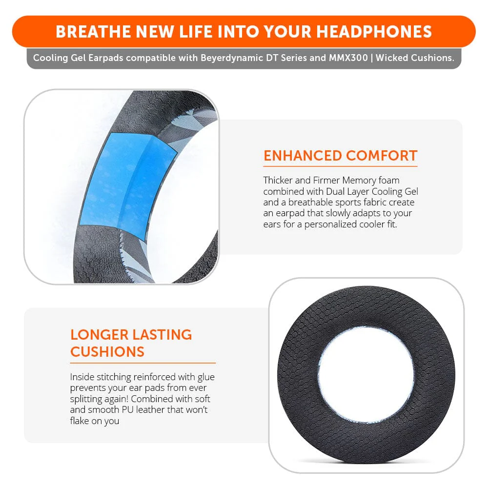 WC FreeZe DT770 - Cooling Gel Ear Pads for Beyerdynamic Headphones - Image 21