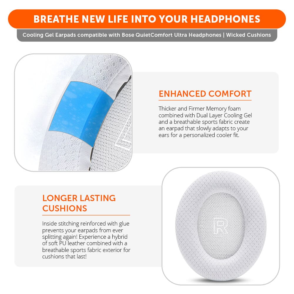Bose QuietComfort Ultra Gen 1 & Gen 2 Cooling Gel Earpads - WC FreeZe QC Ultra - Image 31