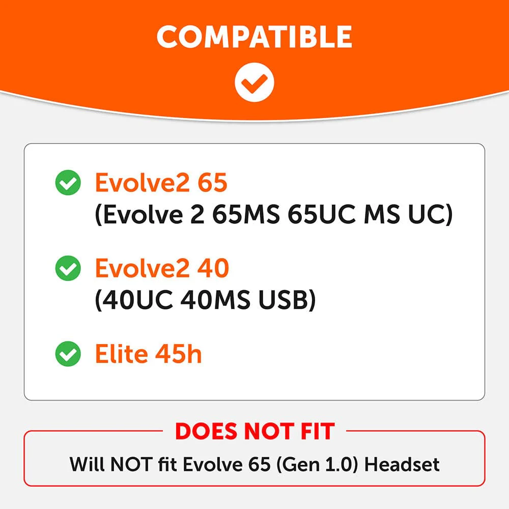 Upgraded Jabra Evolve2 65 Earpads - WC PadZ Evolve2 65 - Image 2