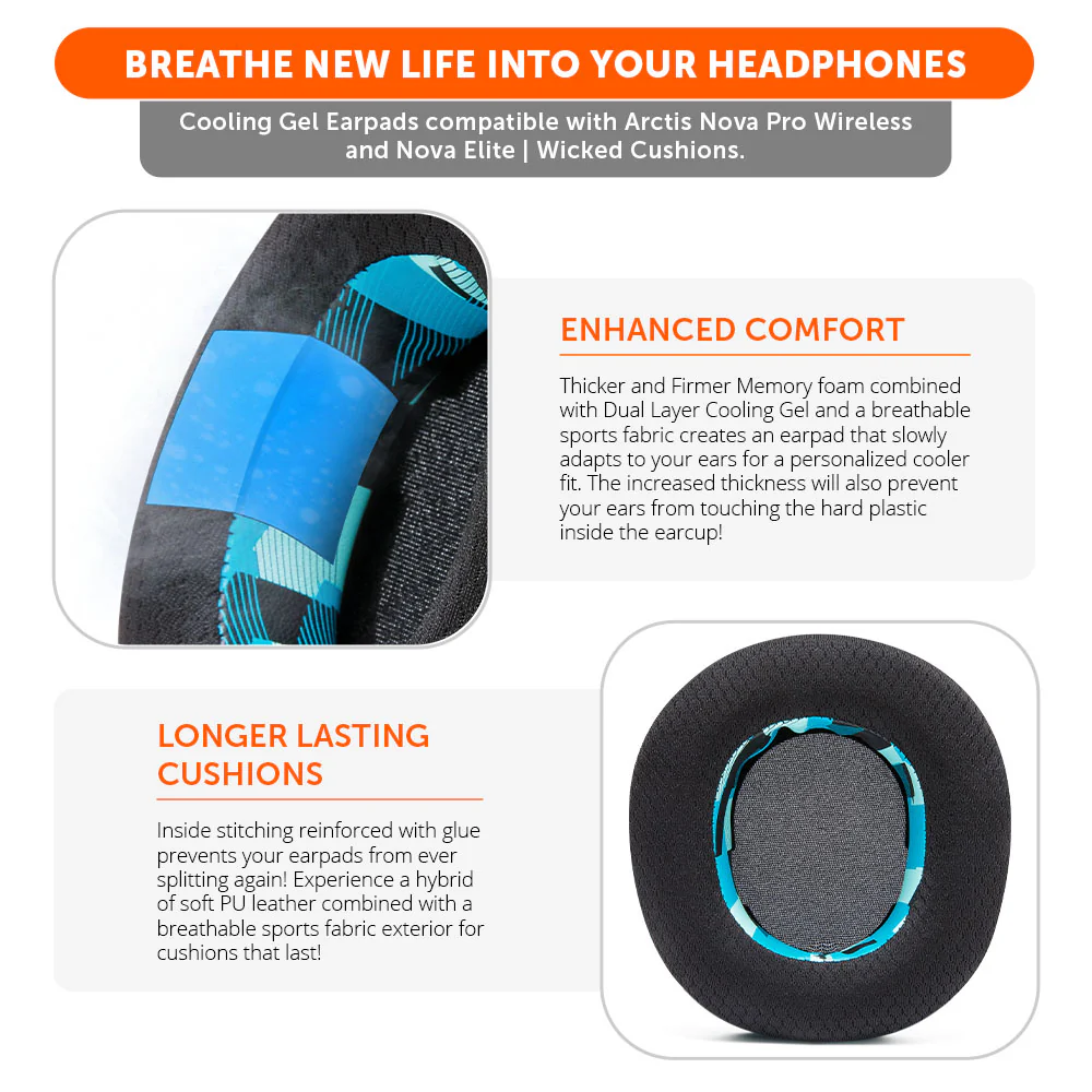 Arctis Nova Pro Wireless & Nova Elite Earpads - WC FreeZe Cooling Gel - Image 100
