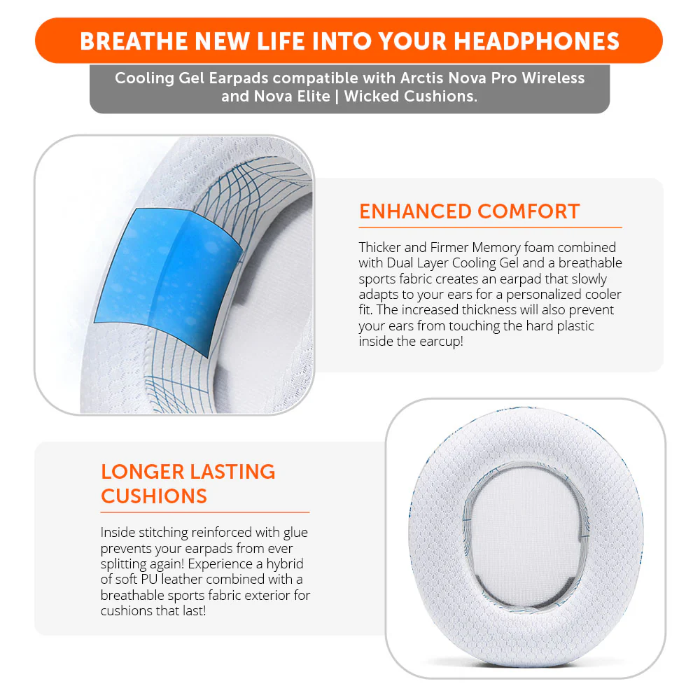 Arctis Nova Pro Wireless & Nova Elite Earpads - WC FreeZe Cooling Gel - Image 112