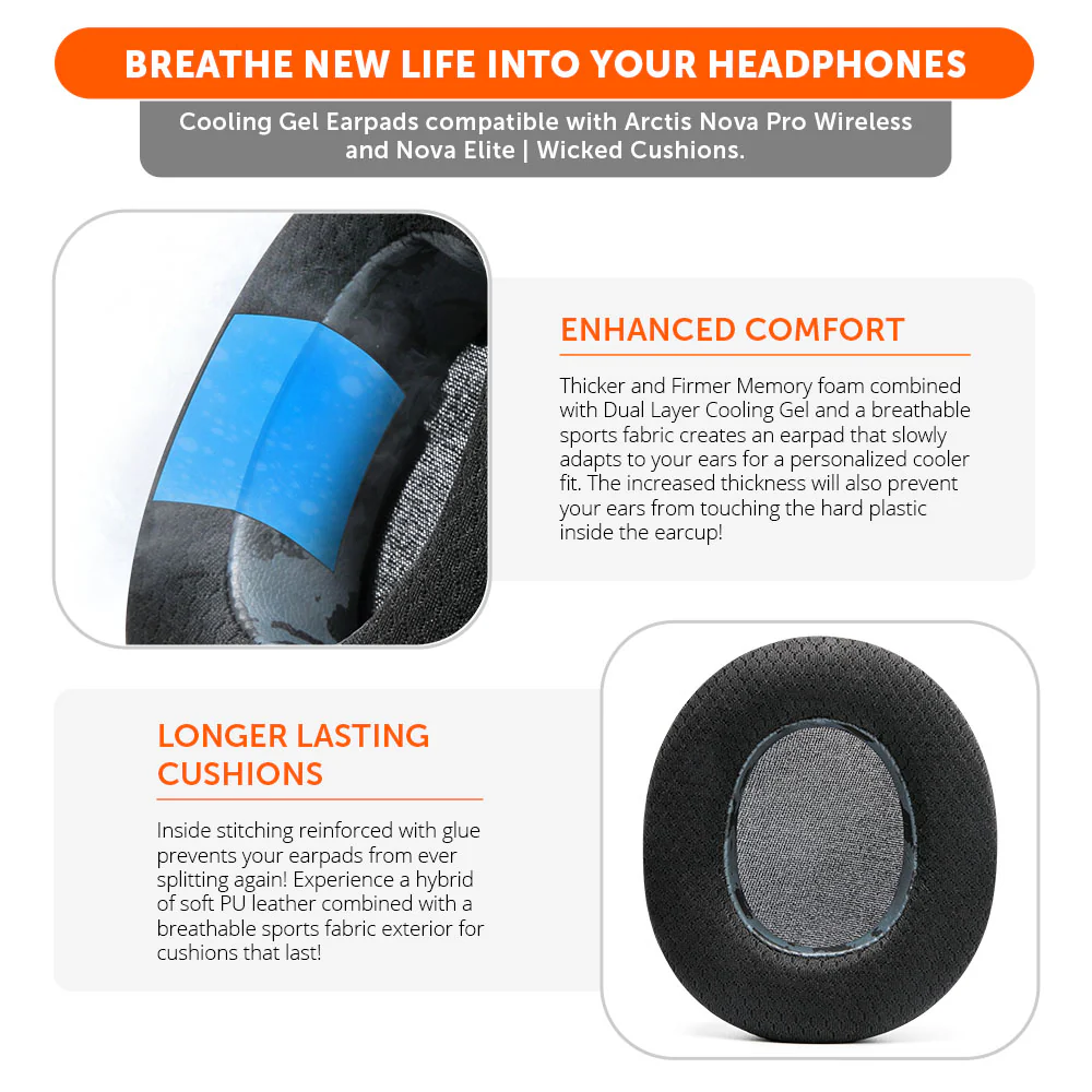 Arctis Nova Pro Wireless & Nova Elite Earpads - WC FreeZe Cooling Gel - Image 16
