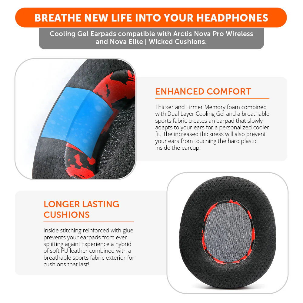Arctis Nova Pro Wireless & Nova Elite Earpads - WC FreeZe Cooling Gel - Image 22