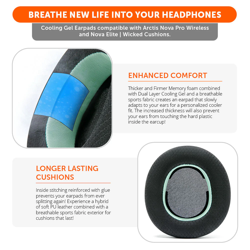 Arctis Nova Pro Wireless & Nova Elite Earpads - WC FreeZe Cooling Gel - Image 58