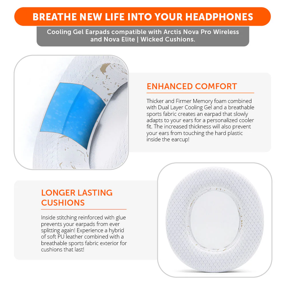 Arctis Nova Pro Wireless & Nova Elite Earpads - WC FreeZe Cooling Gel - Image 82