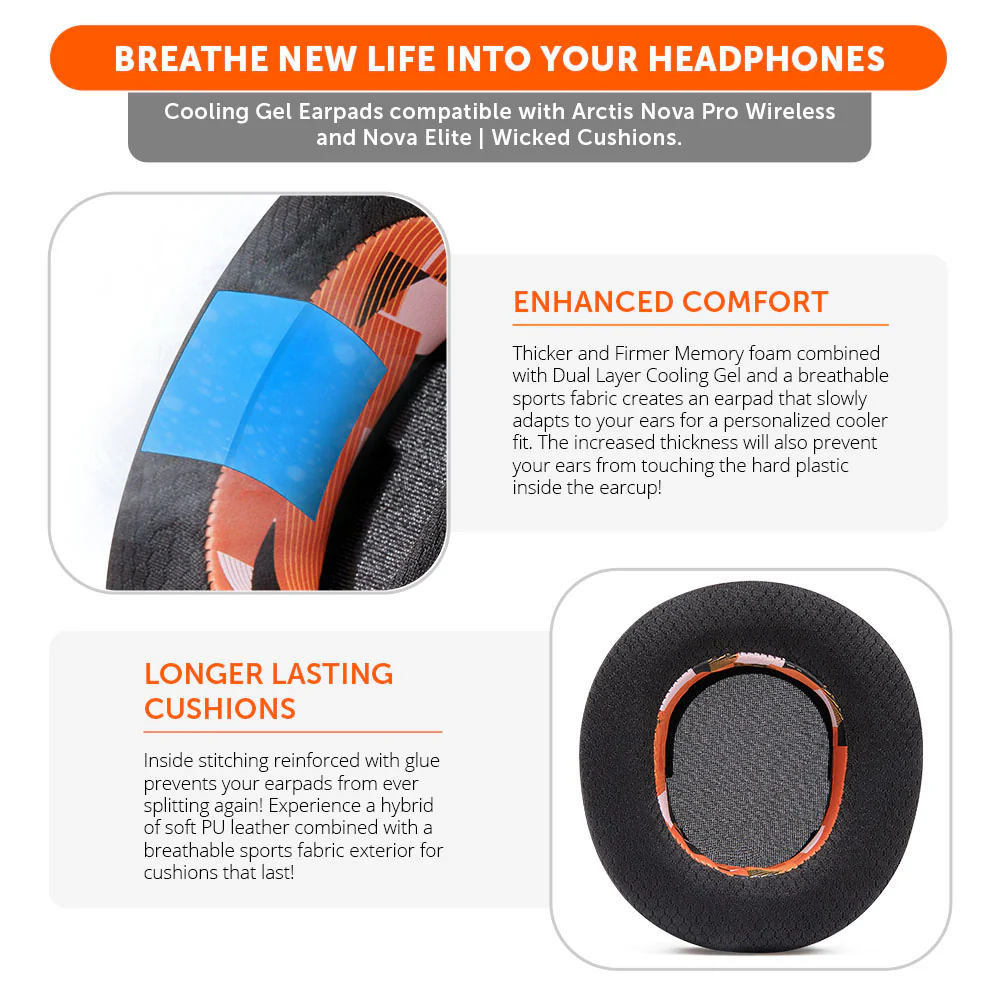 Arctis Nova Pro Wireless & Nova Elite Earpads - WC FreeZe Cooling Gel - Image 94