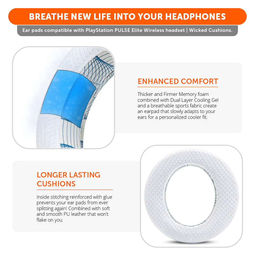 PlayStation Pulse Elite Cooling Gel Earpads - WC FreeZe Pulse Elite - Image 33
