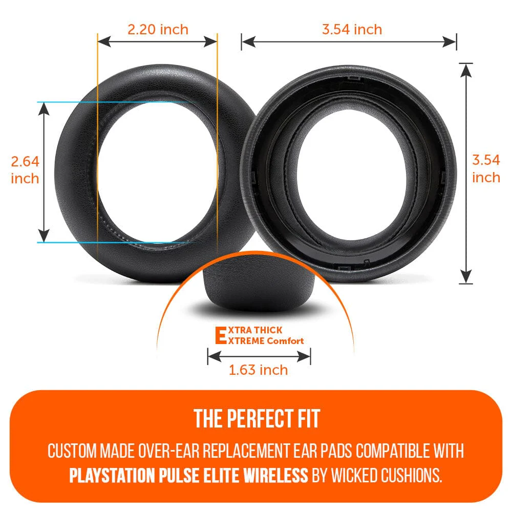PlayStation Pulse Elite PU Leather Earpads - WC PadZ Pulse Elite - Image 4