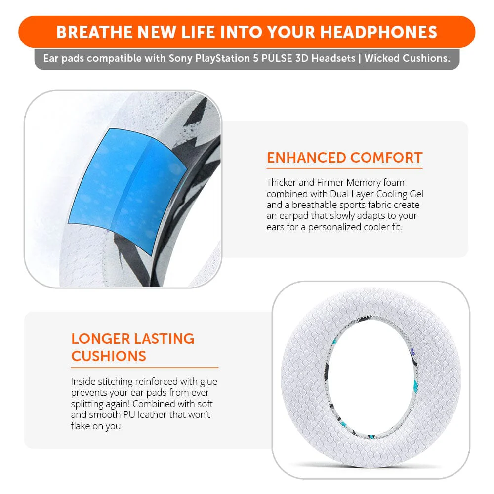 WC FreeZe Pulse 3D - Cooling Gel Earpads For PS5 Pulse 3D Headset - Image 21