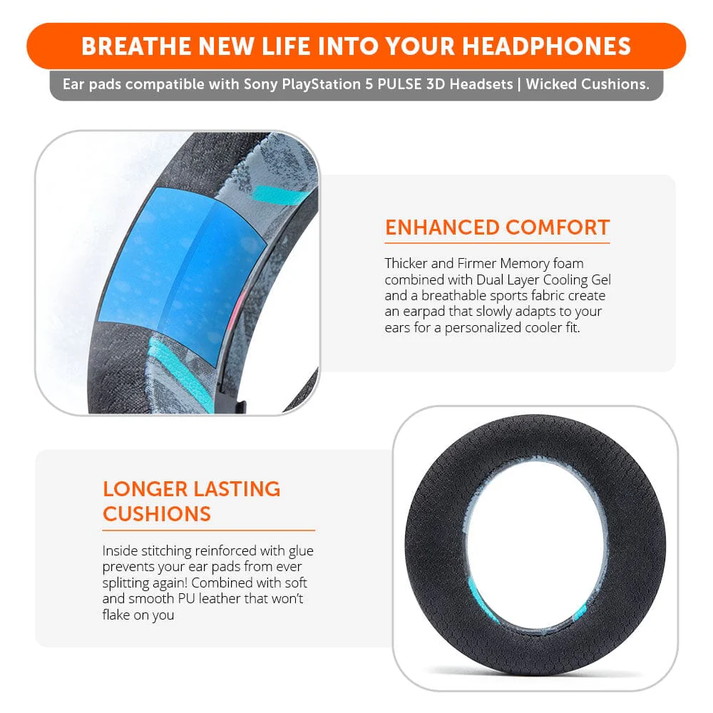 WC FreeZe Pulse 3D - Cooling Gel Earpads For PS5 Pulse 3D Headset - Image 27