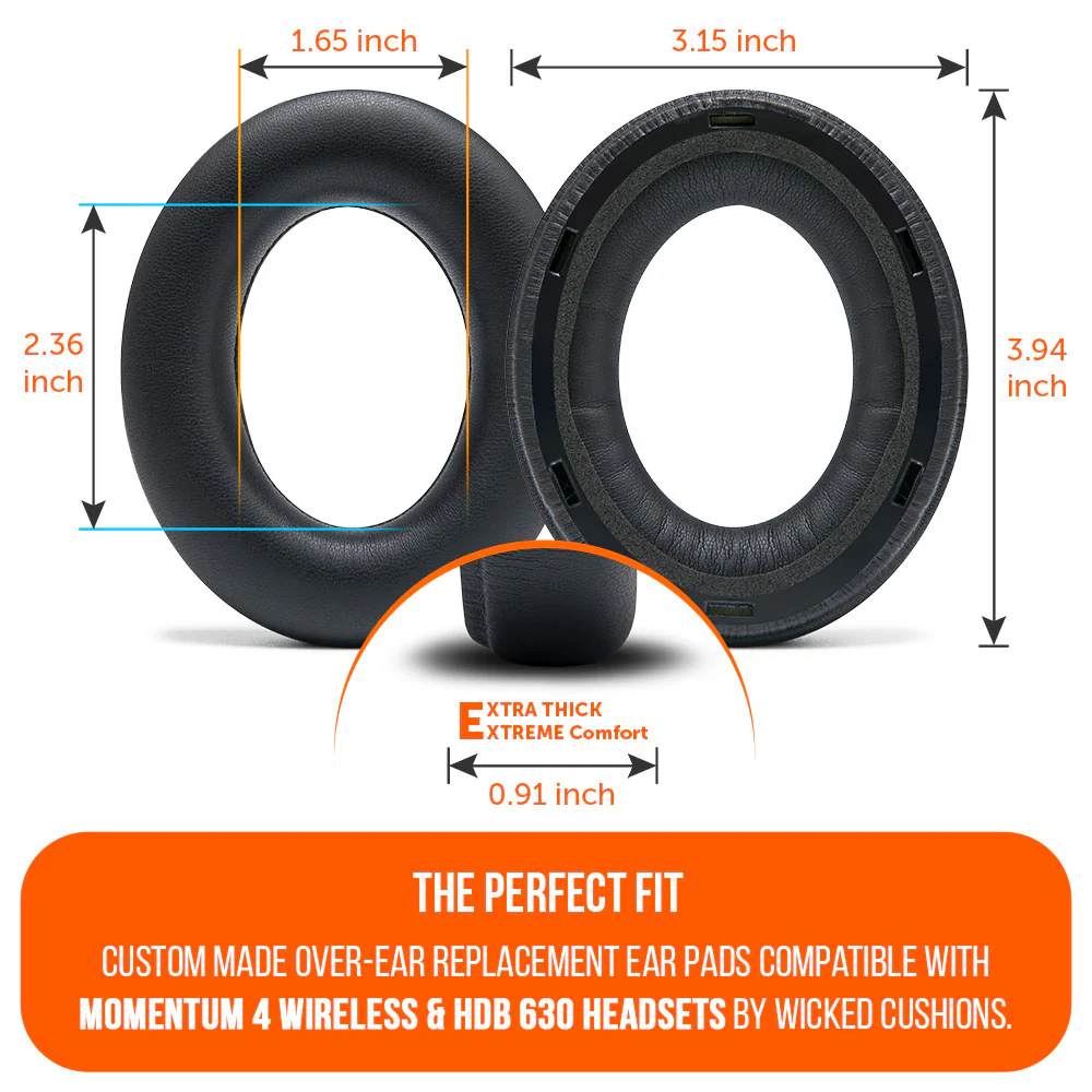 Sennheiser Momentum 4 & HDB 630 Earpads - WC PadZ Momentum 4 & HDB 630 - Image 4