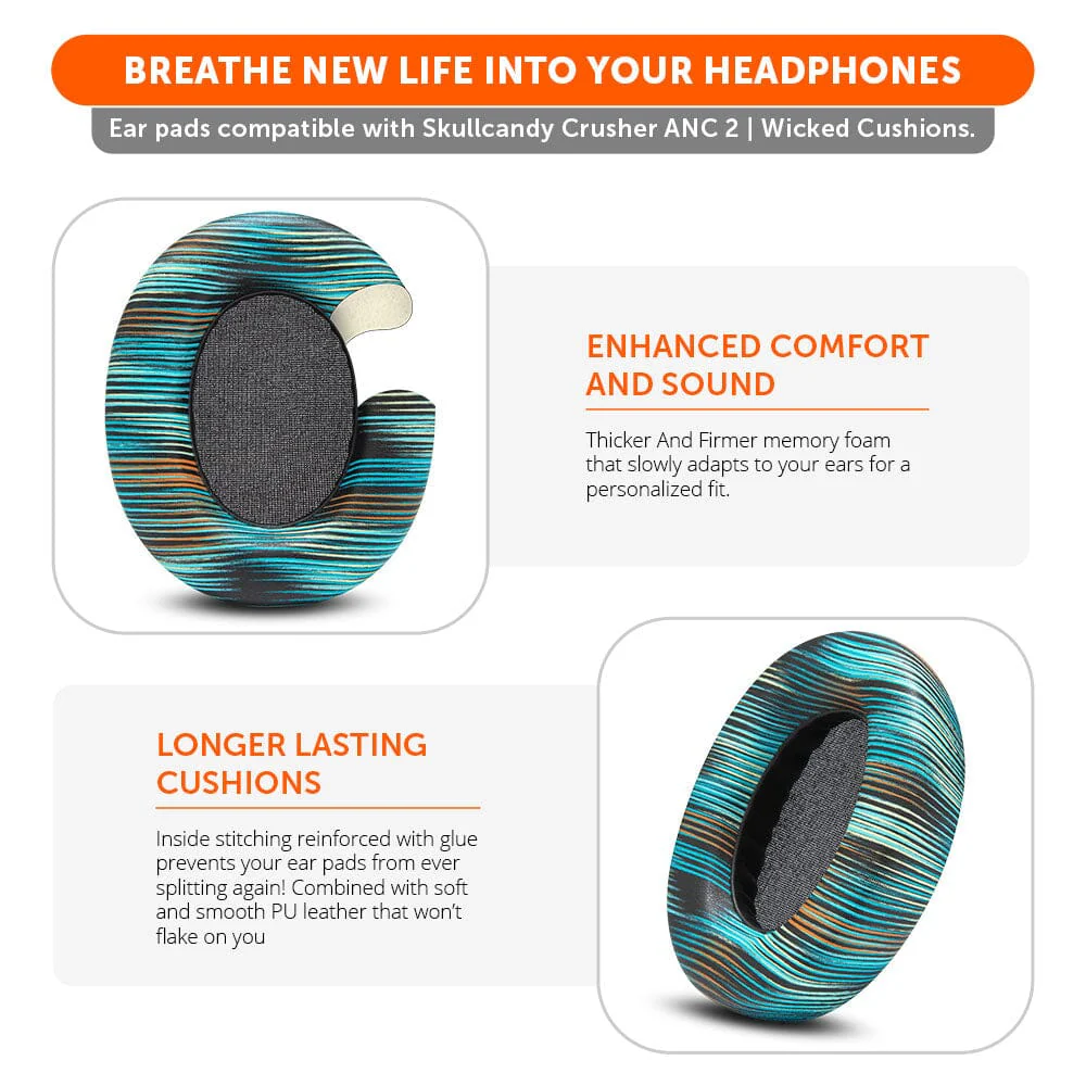 Upgraded Skullcandy Crusher ANC 2 Earpads - WC PadZ Crusher ANC 2 - Image 21