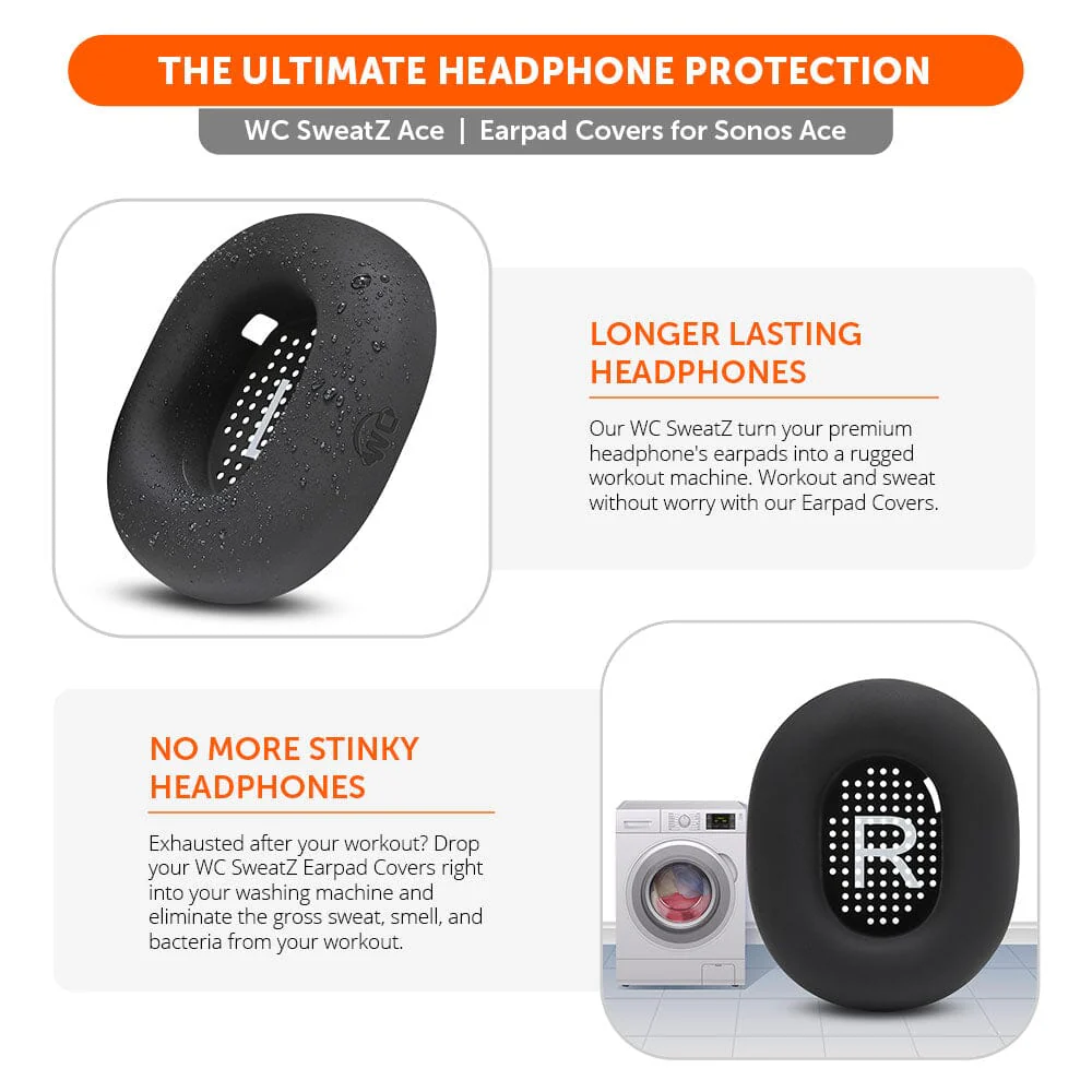 Sonos Ace Earpad Sweat Covers - WC SweatZ Ace - Image 3