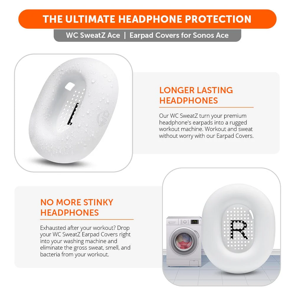 Sonos Ace Earpad Sweat Covers - WC SweatZ Ace - Image 9