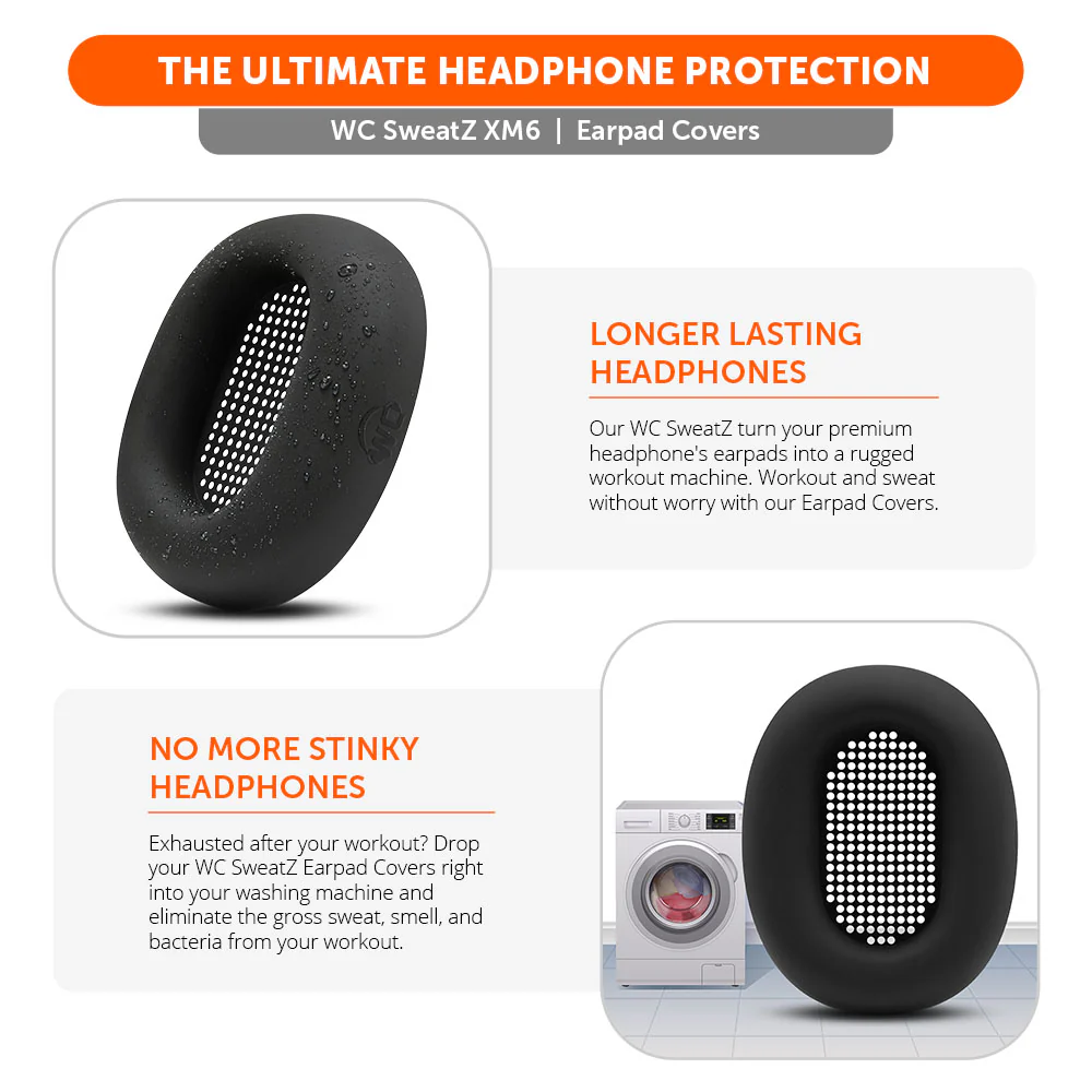 Sony WH-1000XM6 Earpad Sweat Covers – WC SweatZ XM6 - Image 3