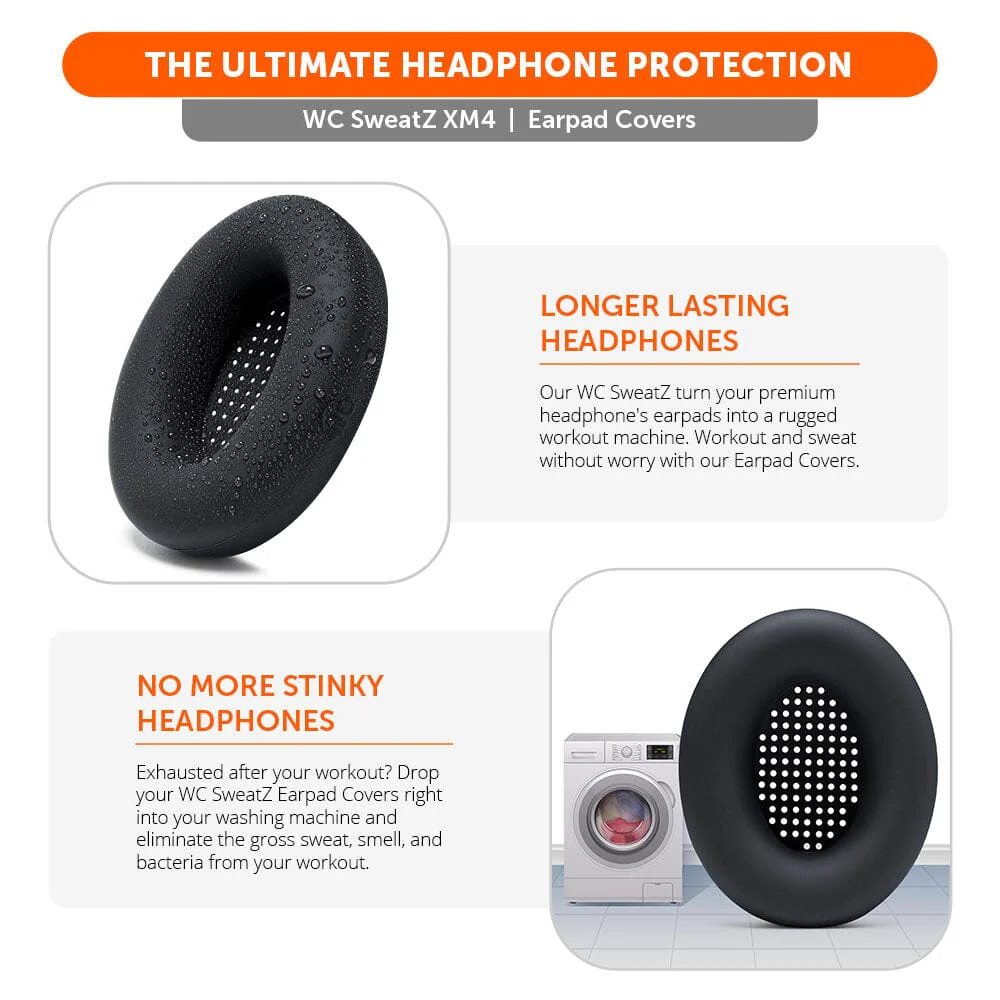 Sony WH-1000XM4 Earpad Sweat Covers - WC SweatZ - Image 3