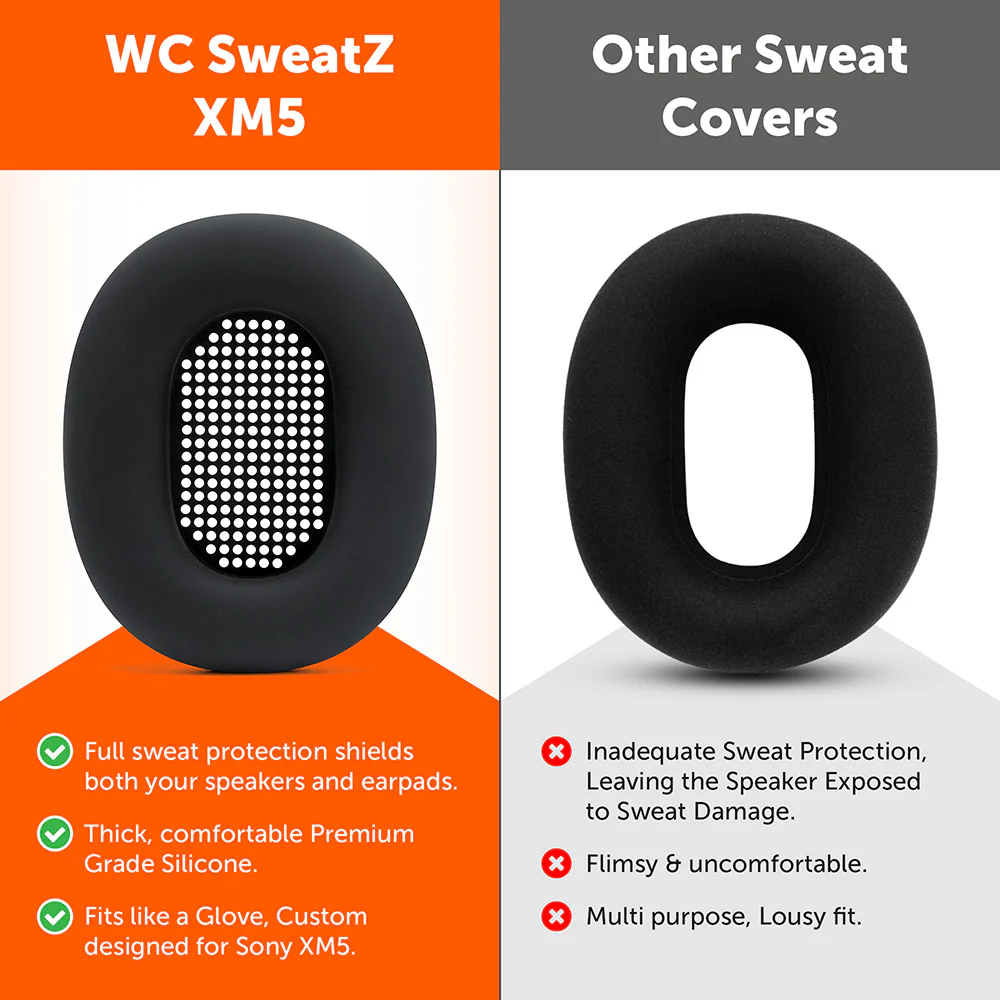 Sony WH-1000XM5 Earpad Sweat Covers - WC SweatZ - Image 4