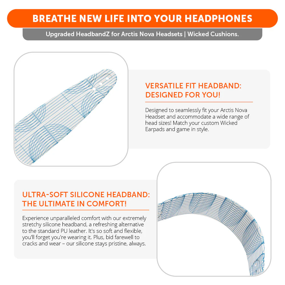 WC Silicone HeadbandZ for Arctis Nova Headsets - Image 129