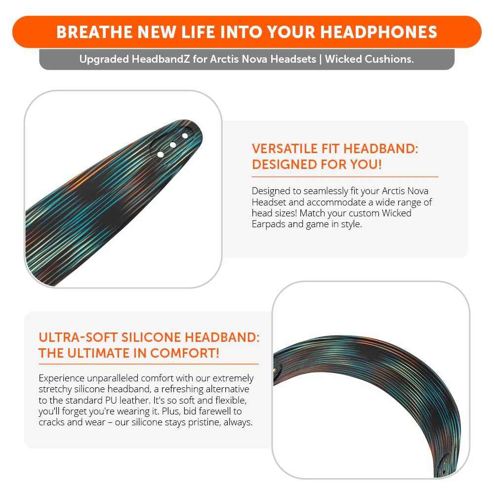 WC Silicone HeadbandZ for Arctis Nova Headsets - Image 136