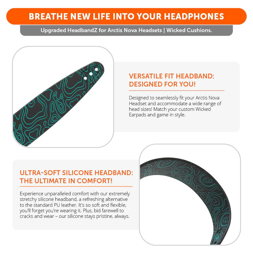 WC Silicone HeadbandZ for Arctis Nova Headsets - Image 150
