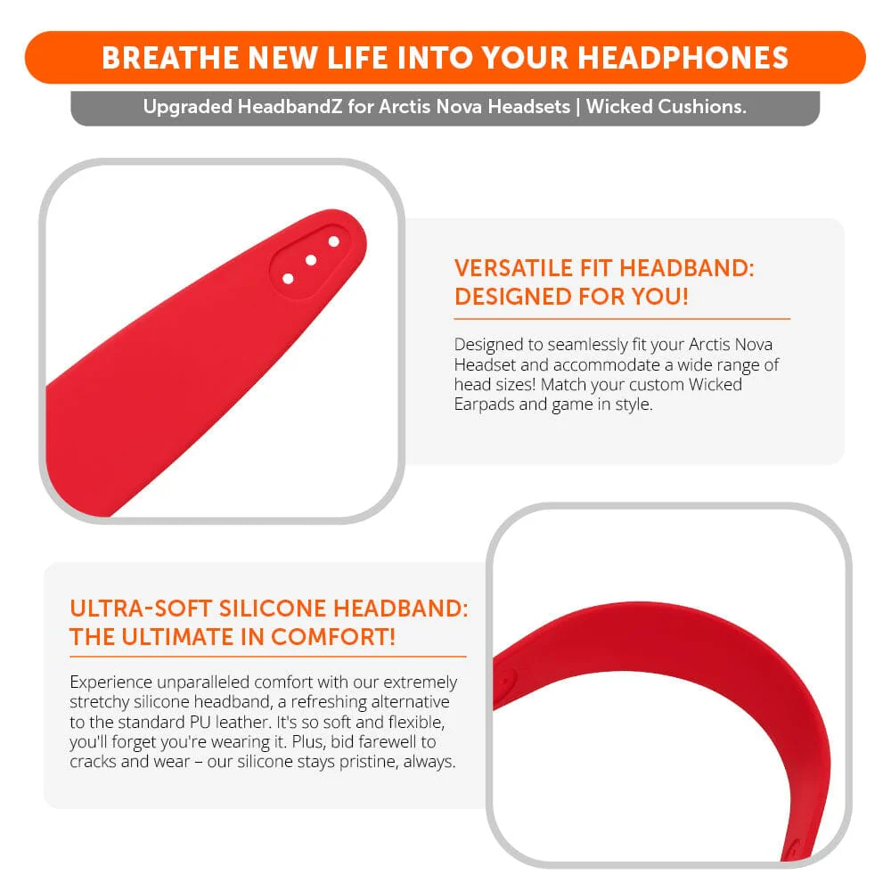 WC Silicone HeadbandZ for Arctis Nova Headsets - Image 73