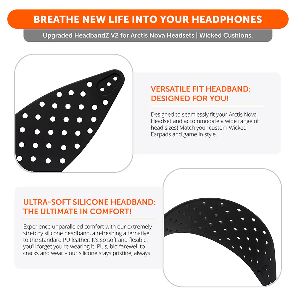 WC HeadbandZ Arctis Nova V2 - Extra Wide Strap - Image 3