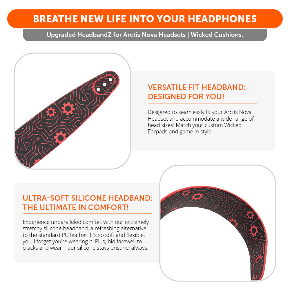 (Techne) WC Silicone HeadbandZ for Arctis Nova Headsets - Image 4