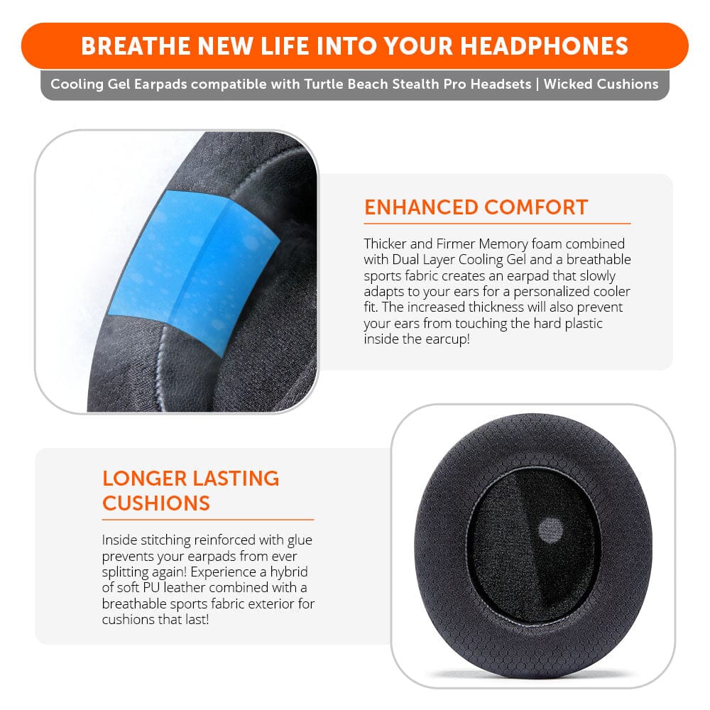 Turtle Beach Stealth Pro Earpads - WC FreeZe Cooling Gel - Image 3