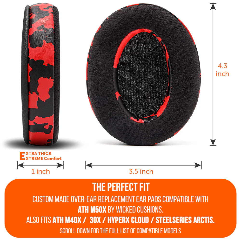 Upgraded Gaming Earpads - Hybrid Velour - Image 23