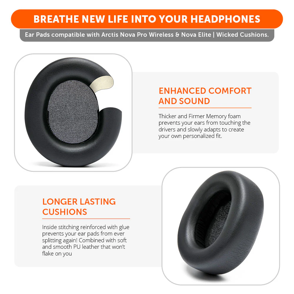 Arctis Nova Pro Wireless & Nova Elite Earpads - WC PadZ Nova Pro Wireless - Image 3