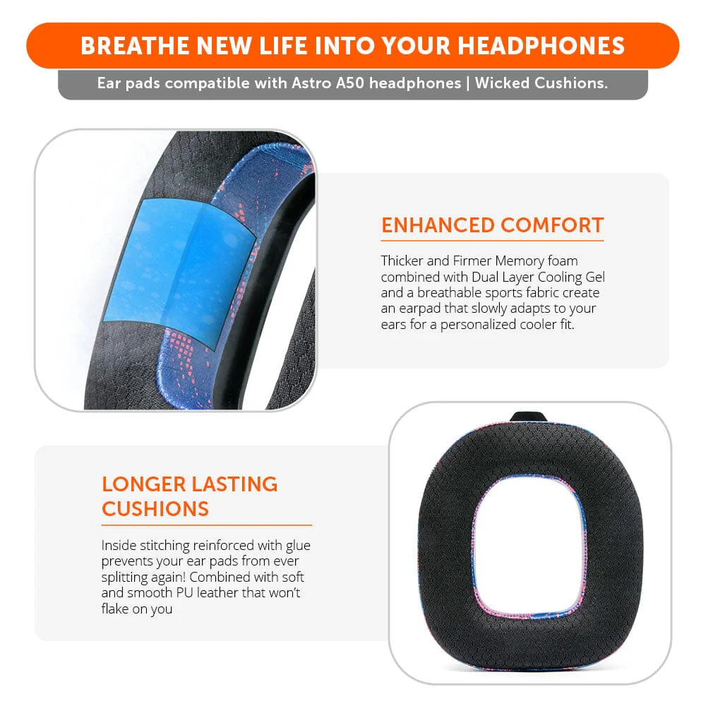 Astro A50 Gen 4, Gen 5 and A50X Earpads - WC FreeZe Cooling Gel - Image 21